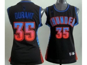 nba Women Oklahoma City Thunder #35 Kevin Durant Black Vibe Fashion Swingman Jersey