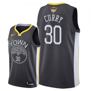 Golden State Warriors #30 Stephen Curry Black City Edition 2018 NBA Finals Nike Swingman Jersey