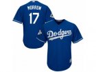 Los Angeles Dodgers #17 Brandon Morrow Replica Royal Blue Alternate 2017 World Series Bound Cool Base MLB Jersey