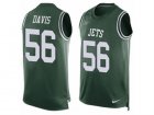Nike New York Jets #56 DeMario Davis Limited Green Player Name & Number Tank Top NFL Jersey