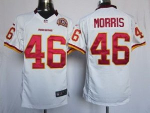 Nike NFL Washington Redskins #46 Alfred Morris White Jerseys W 80th Patch(Game)