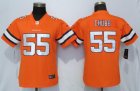 Nike Broncos #55 Bradley Chubb Orange Women Color Rush Limited Jersey