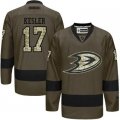 Anaheim Ducks #17 Ryan Kesler Green Salute to Service Stitched NHL Jersey