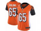 Women Nike Cincinnati Bengals #65 Clint Boling Vapor Untouchable Limited Orange Alternate NFL Jersey