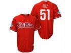 Mens Philadelphia Phillies #51 Carlos Ruiz 2017 Spring Training Cool Base Stitched MLB Jersey