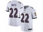 Mens Nike Baltimore Ravens #22 Jimmy Smith Vapor Untouchable Limited White NFL Jersey