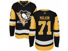 Mens Adidas Pittsburgh Penguins #71 Evgeni Malkin Authentic Black Home NHL Jersey