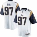 Mens Nike Los Angeles Rams #97 Eugene Sims Limited White NFL Jersey