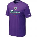 Miami Dolphins Critical Victory Purple T-Shirt