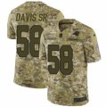 Mens Nike Carolina Panthers #58 Thomas Davis Limited Camo 2018 Salute to Service NFL Jersey