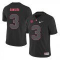 Alabama Crimson Tide 3 Vinnie Sunseri Black Shadow Nike College Football Jersey