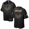Nike Cincinnati Bengals #18 A.J. Green Pro Line Black Gold Collection Jersey(Game)