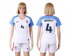 Womens USA #4 Bradley Home Soccer Country Jersey
