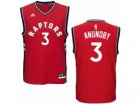 Men Adidas Toronto Raptors #3 OG Anunoby Authentic Red Road NBA Jersey