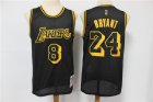 Lakers #8 & 24 Kobe Bryant Black 2020 Hardwood Classics Mesh Jersey