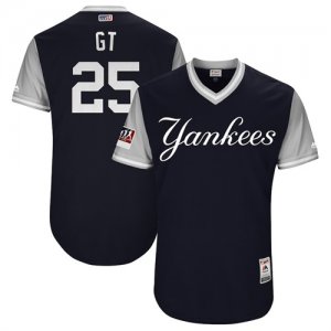 Yankees #25 Gleyber Torres Navy 2018 Players Weekend Authentic Team Jersey