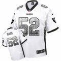 Mens Nike Oakland Raiders #52 Khalil Mack Limited White Drift Fashion NFL Jersey
