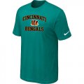 Cincinnati Bengals Heart & Soul Green T-Shirt
