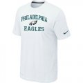Philadelphia Eagles Heart & Soul White T-Shirt