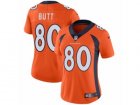 Women Nike Denver Broncos #80 Jake Butt Vapor Untouchable Limited Orange Team Color NFL Jersey