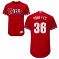 Men's Majestic Philadelphia Phillies #36 Robin Roberts Red Flexbase Authentic Collection MLB Jersey