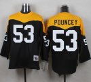 Mitchell And Ness 1967 Pittsburgh Steelers #53 Maurkice Pouncey Black Yelllow Throwback Men Stitched NFL Jersey