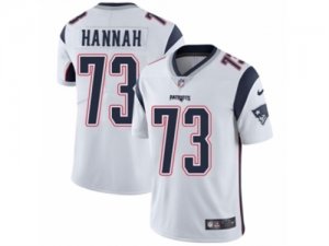 Mens Nike New England Patriots #73 John Hannah Vapor Untouchable Limited White NFL Jersey