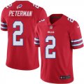 Nike Bills #2 Nathan Peterman Red Color Rush Limited Jersey