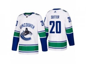 Mens adidas Vancouver Canucks #20 Brandon Sutter 2017-2018 Season Away Jersey