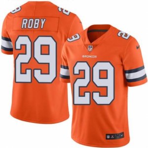 Nike Denver Broncos #29 Bradley Roby Orange Men\'s Stitched NFL Limited Rush Jersey