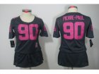 Nike Womens New York Giants #90 Pierre-Paul Dark grey Jerseysï¼ˆBreast Cancer Awarenessï¼‰