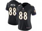 Women Nike Baltimore Ravens #88 Dennis Pitta Vapor Untouchable Limited Black Alternate NFL Jersey