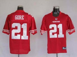 nfl san francisco 49ers #21 gore red