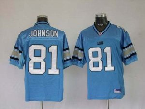 nfl detroit lions #81 johnson blue