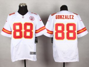 Nike Kansas City Chiefs #88 Tony Gonzalez White jerseys[Elite]