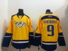 NHL nashville predators #9 forsberg blue-yellow Jerseys