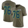 Nike Seahawks #76 Germain Ifedi Olive Salute To Service Limited Jersey