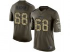 Mens Nike New York Jets #68 Kelvin Beachum Limited Green Salute to Service NFL Jersey