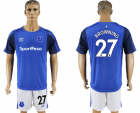 2017-18 Everton FC 27 BROWNING Home Soccer Jersey