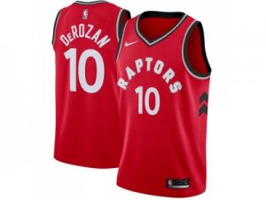 Men Nike Toronto Raptors #10 DeMar DeRozan Red Stitched NBA Swingman Jersey