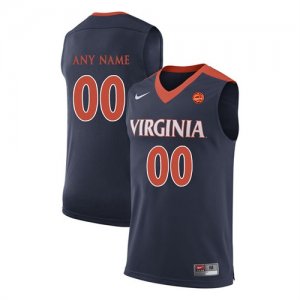 Virginia Cavaliers Navy Mens College Basketball Customized Jersey