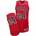 Mens Adidas Chicago Bulls #24 Lauri Markkanen Authentic Red Road NBA Jersey