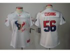 Nike Women NFL Houston Texans #56 Brian Cushing White(2012 Fem Fan Elite Jerseys)