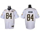 2016 Pro Bowl Nike Pittsburgh Steelers #84 Antonio Brown white jerseys(Elite)