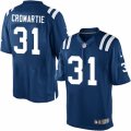Mens Nike Indianapolis Colts #31 Antonio Cromartie Limited Royal Blue Team Color NFL Jersey