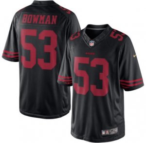 Men\'s San Francisco 49ers #53 NaVorro Bowman Nike Black Color Rush Limited Jersey
