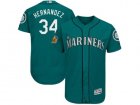 Seattle Mariners #34 Felix Hernandez Green 2017 Spring Training Flexbase Authentic Collection Stitched Baseball Jersey