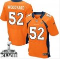Nike Denver Broncos #52 Wesley Woodyard Orange Team Color Super Bowl XLVIII NFL Elite Jersey