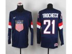 nhl jerseys USA #21 trocheck blue[trocheck](2014 world championship)