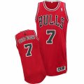 Mens Adidas Chicago Bulls #7 Michael Carter-Williams Authentic Red Road NBA Jersey